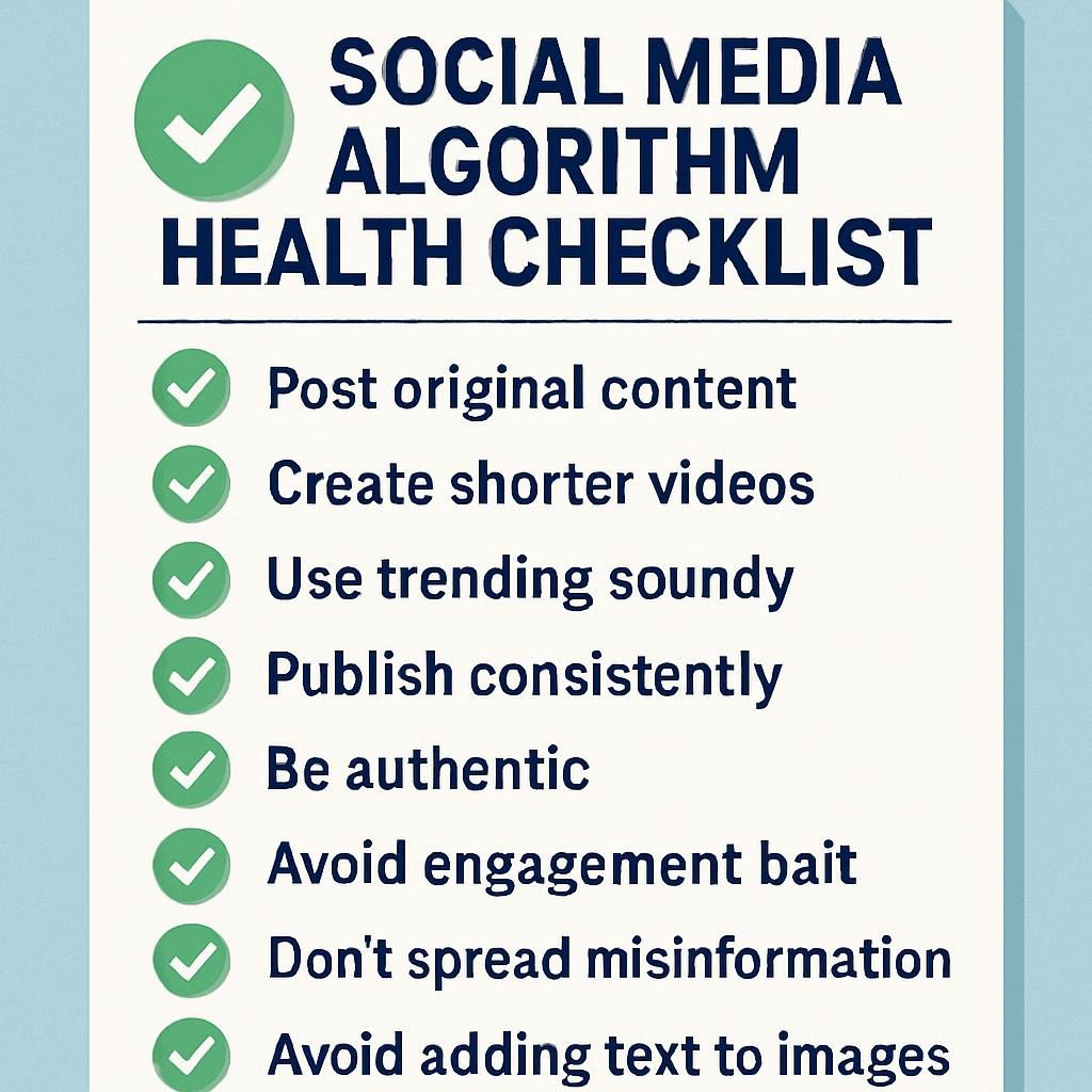 Social Media Algorithm Health Checklist