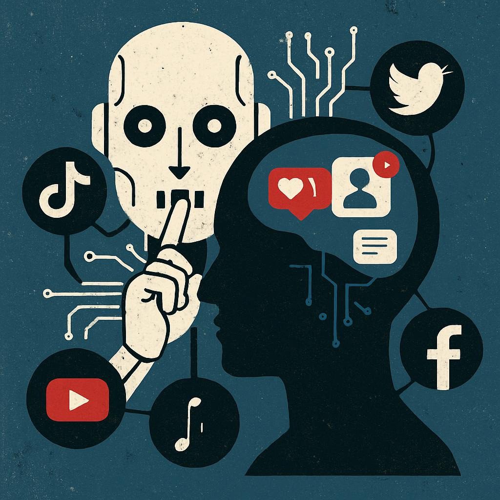 Hidden AI Conspiracies in Social Media Algorithms