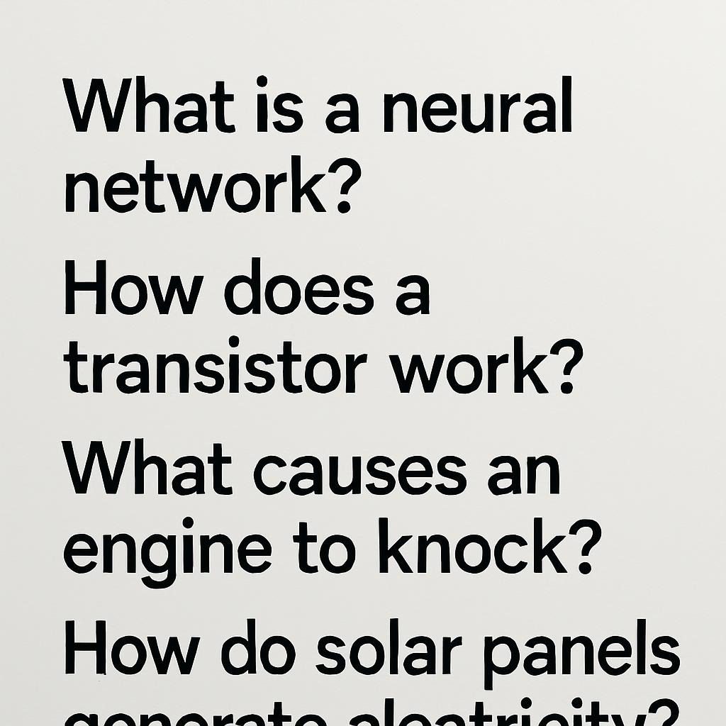 Technical Questions