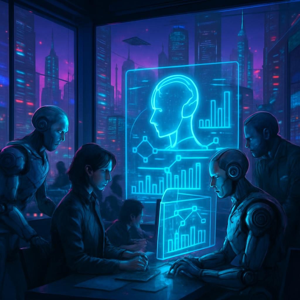 impacting jobs in 2025 (futuristic illustration)